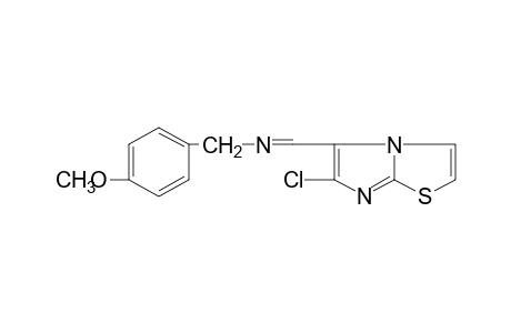 6-CHLORO-5-[N-(p-METHOXYBENZYL)FORMIMIDOYL]IMIDAZO[2,1-b]THIAZOLE