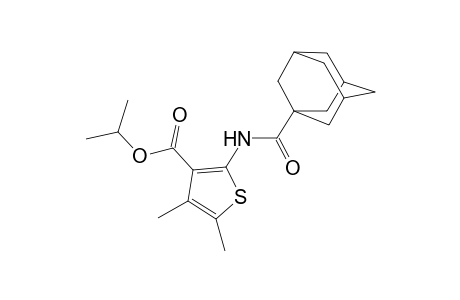 Isopropyl 2-[(1-adamantylcarbonyl)amino]-4,5-dimethyl-3-thiophenecarboxylate