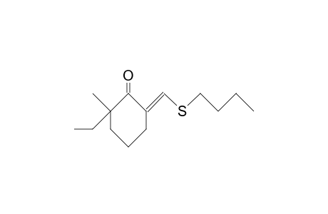 2-(N-Butylthiomethylidene)-6-ethyl-6-methyl-cyclohexanone