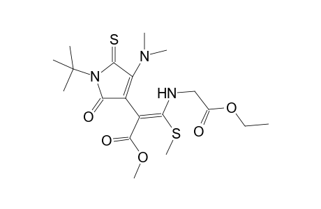 1-tert-Butyl-3-(dimethylamino)-4-[.beta..-[[[(ethoxycarbonyl)methyl]amino]-.alpha.-(methoxycarbonyl)-.beta.-(methylthio)vinyl]-2-thiomaleimide