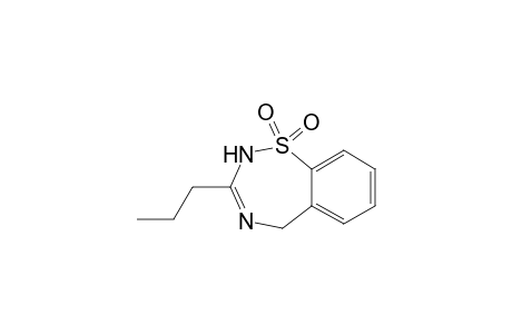 1,2,4-Benzothiadiazepine, 2,5-dihydro-3-propyl-, 1,1-dioxide