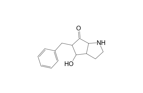 Cyclopenta[b]pyrrol-6(1H)-one, hexahydro-5-benzyl-4-hydroxy-