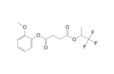 Succinic acid, 1,1,1-trifluoroprop-2-yl 2-methoxyphenyl ester