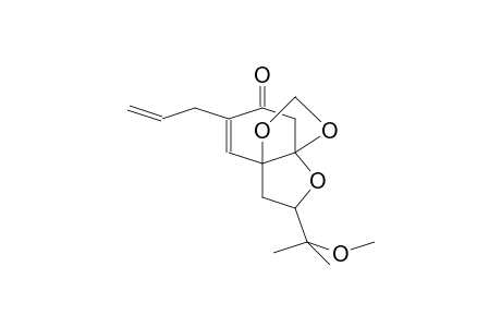 7a,3a-(EPOXYETHANO)-1,3-BENZODIOXOL-6(7H)-ONE, 9-(1-METHOXY-1-METHYLETHYL)-5-(2-PROPENYL)-