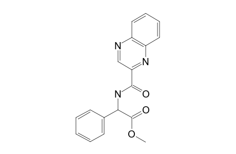 2-phenyl-2-(quinoxaline-2-carbonylamino)acetic acid methyl ester