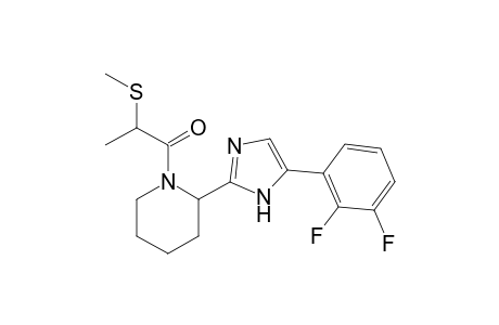 1-(2-(5-(2,3-difluorophenyl)-1H-imidazol-2-yl)piperidin-1-yl)-2-(methylthio)propan-1-one