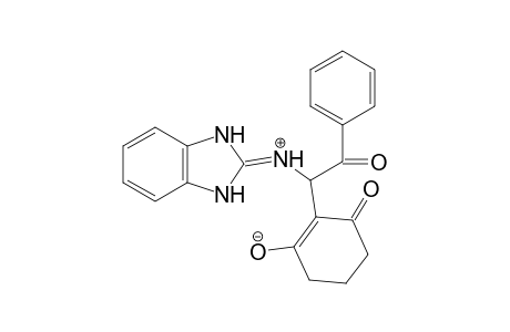 2-{1-[(1,3-Dihydro-2H-benzimidazol-2-ylidene)ammonio]-2-oxo-2-phenylethyl}-3-oxocyclohex-1-en-1-olate