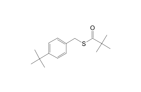 4-Tert-butylbenzyl mercaptan, S-trimethylacetyl-