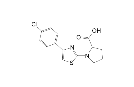 1-[4-(4-chlorophenyl)-1,3-thiazol-2-yl]pyrrolidine-2-carboxylic acid