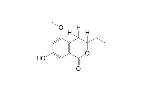 3,4-dihydro-3-ethyl-7-hydroxy-5-methoxyisocoumarin