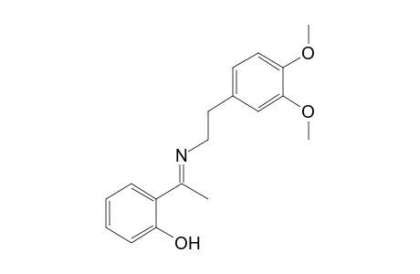 o-[N-(3,4-dimethoxyphenethyl)acetimidoyl]phenol
