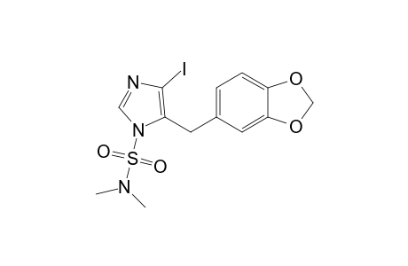 1-Dimethylsulfamoyl-4-iodo-5-(3,4-methylenedioxybenzyl)imidazole