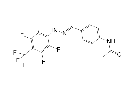 N-[4-((E)-(2-[2,3,5,6-Tetrafluoro-4-(trifluoromethyl)phenyl]hydrazono)methyl)phenyl]acetamide