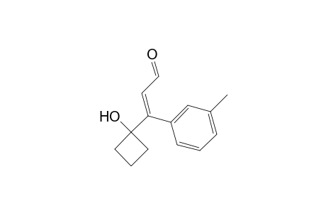 (E)-3-(1-hydroxycyclobutyl)-3-(m-tolyl)acrylaldehyde