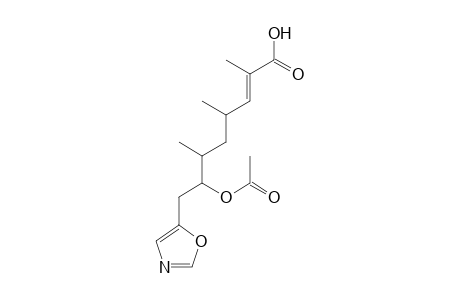 (2E)-7-(Acetyloxy)-2,4,6-trimethyl-8-(1,3-oxazol-5-yl)-2-octenoic acid