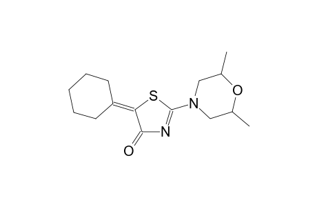 4(5H)-thiazolone, 5-cyclohexylidene-2-(2,6-dimethyl-4-morpholinyl)-