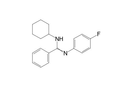 N'-Cyclohexyl-N-(4-fluorophenyl)benzimidamide