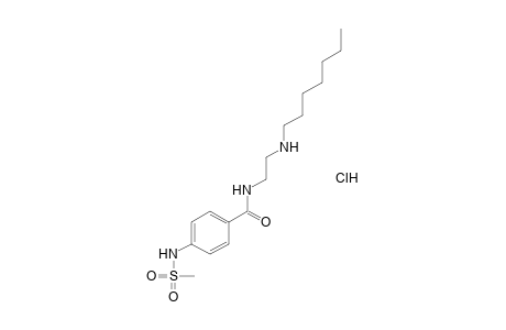 N-[2-(heptylamino)ethyl]-p-(methylsulfonamido)benzamide, monohydrochloride