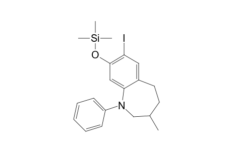 7-iodo-8-(trimethylsilyloxy)-3-methyl-1-phenyl-2,3,4,5-tetrahydro-11H-e-benzazepine