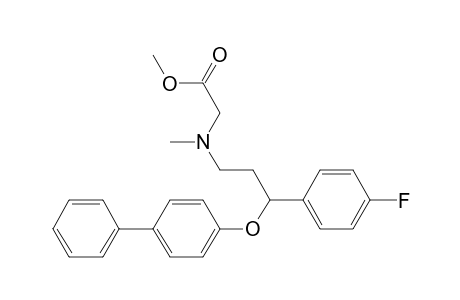 Glycine, N-[3-([1,1'-biphenyl]-4-yloxy)-3-(4-fluorophenyl)propyl]-N-methyl-, methyl ester