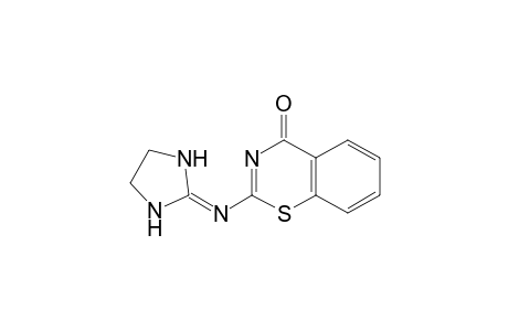 4H-1,3-benzothiazin-4-one, 2-(2-imidazolidinylideneamino)-