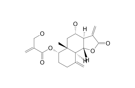 2-Propenoic acid, 2-(hydroxymethyl)-, dodecahydro-4-hydroxy-5a-methyl-3,9-bis(methylene)-2-oxonaphtho[1,2-b]furan-6-yl ester, [3aR-(3a.alpha.,4.alpha.,5a.beta.,6.alpha.,9a.alpha.,9b.beta.)]-