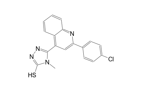 5-[2-(4-chlorophenyl)-4-quinolinyl]-4-methyl-4H-1,2,4-triazole-3-thiol