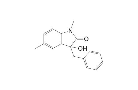 1,5-Dimethyl-3-oxidanyl-3-(phenylmethyl)indol-2-one