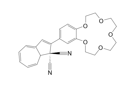 1,8a-Dihydro-2-[ 2'.3',5',6',8',9'.11',12'-octahydro-1',4',7',10',13'-benzopentaoxacyclopentadecin-15'-yl ] -1,1-azulenedicarbonitrile