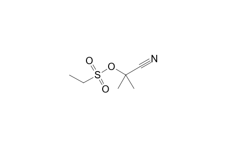 2-Methyl-2-(ethanesulfonyloxy)propionitrile