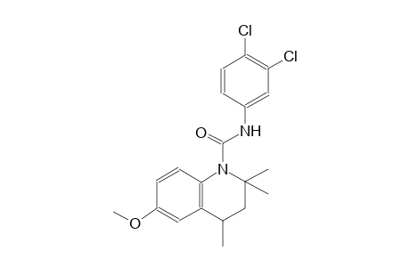 N-(3,4-dichlorophenyl)-6-methoxy-2,2,4-trimethyl-3,4-dihydro-1(2H)-quinolinecarboxamide
