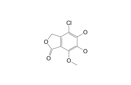 4-Chloro-1,3-dihydro-5,6-dihydroxy-7-methoxyisobenzofuran-1-one