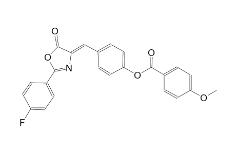 benzoic acid, 4-methoxy-, 4-[(Z)-(2-(4-fluorophenyl)-5-oxo-4(5H)-oxazolylidene)methyl]phenyl ester