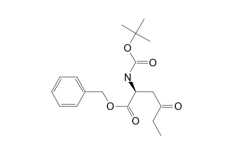 Benzyl 2(S)-[(tert-butoxycarbonyl)amino]-4-oxohexanoate