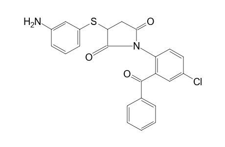 2-[(m-aminophenyl)thio]-N-(2-benzoyl-4-chlorophenyl)succinimide