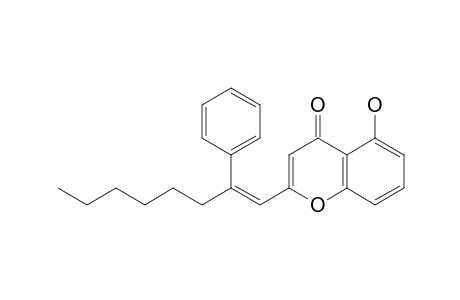 5-Hydroxy-2-.alpha.-hexylstyrylchromone