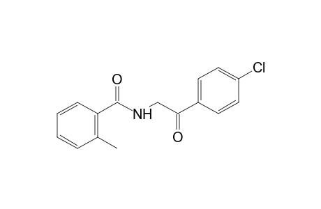 N-(p-chlorophenacyl)-o-toluamide