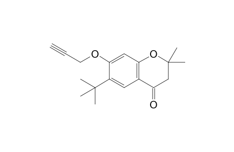 7-( Propargyloxy)-6-(t-butyl)-2,2-dimethyl-4-chromanone