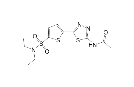 Acetamide, N-[5-[5-[(diethylamino)sulfonyl]-2-thienyl]-1,3,4-thiadiazol-2-yl]-