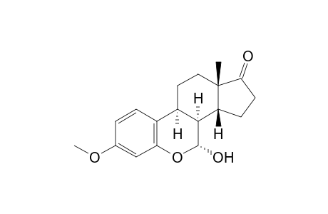 6-Oxaestra-1,3,5(10)-trien-17-one, 7-hydroxy-3-methoxy-, (7.alpha.,8.alpha.,14.beta.)-