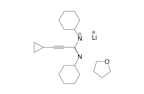 lithium cyclohexyl-[N-cyclohexyl-C-(2-cyclopropylethynyl)carbonimidoyl]azanide tetrahydrofuran