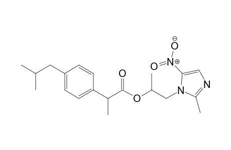 1-(2'-Methyl-5'-nitro-1'H-imidazol-1'-yl)propan-2-yl-2-(4-isobutylphenyl)propanoate