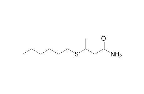 3-(Hexylthio)butyramide