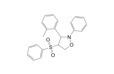 Isoxazolidine, 3-(2-methylphenyl)-2-phenyl-4-(phenylsulfonyl)-