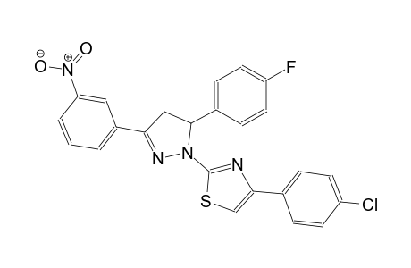 thiazole, 4-(4-chlorophenyl)-2-[5-(4-fluorophenyl)-4,5-dihydro-3-(3-nitrophenyl)-1H-pyrazol-1-yl]-