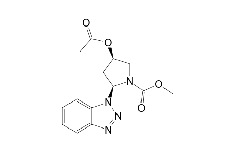 1-[(2S,4R)-4-Acetoxy-N-(methoxycarbonyl)-2-pyrrolidinyl]benzotriazole