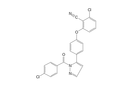 2-chloro-6-{p-[1-(p-chlorobenzoyl)pyrazol-5-yl]phenoxy}benzonitrile