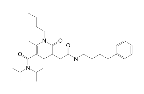 1-Butyl-N,N-diisopropyl-2-methyl-6-oxo-5-(2-oxo-2-((4-phenylbutyl)amino)ethyl)-1,4,5,6-tetrahydropyridine-3-carboxamide