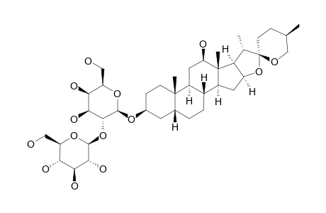 3-O-BETA-D-GLUCOPYRANOSYL-(1->2)-BETA-D-GALACTOPYRANOSYL-5-BETA-(25R)-SPIROSTAN-3-BETA,12-BETA-DIOL;YS-XI