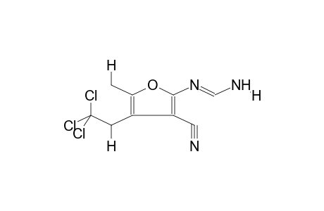 (E)-5-METHYL-4-(2,2,2-TRICHLOROETHYL)-3-CYANOFUR-2-YLFORMAMIDINE